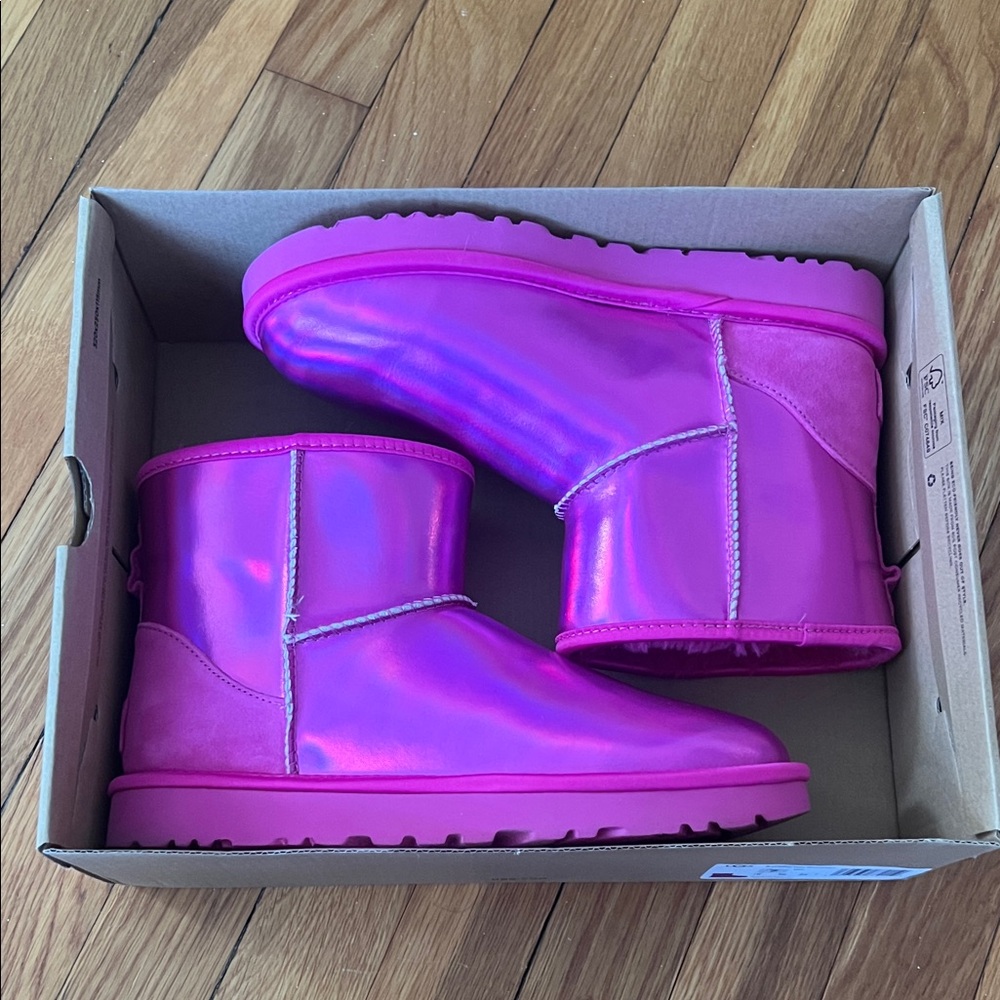UGG Metallic Pink Boots